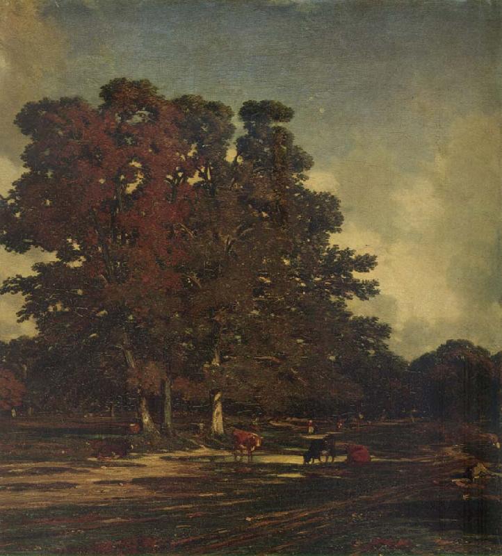 Julien  Dupre Autumn Landscape oil painting picture